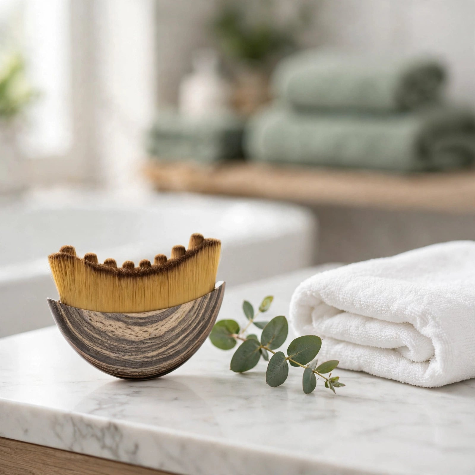 Brosse lymphatique visage