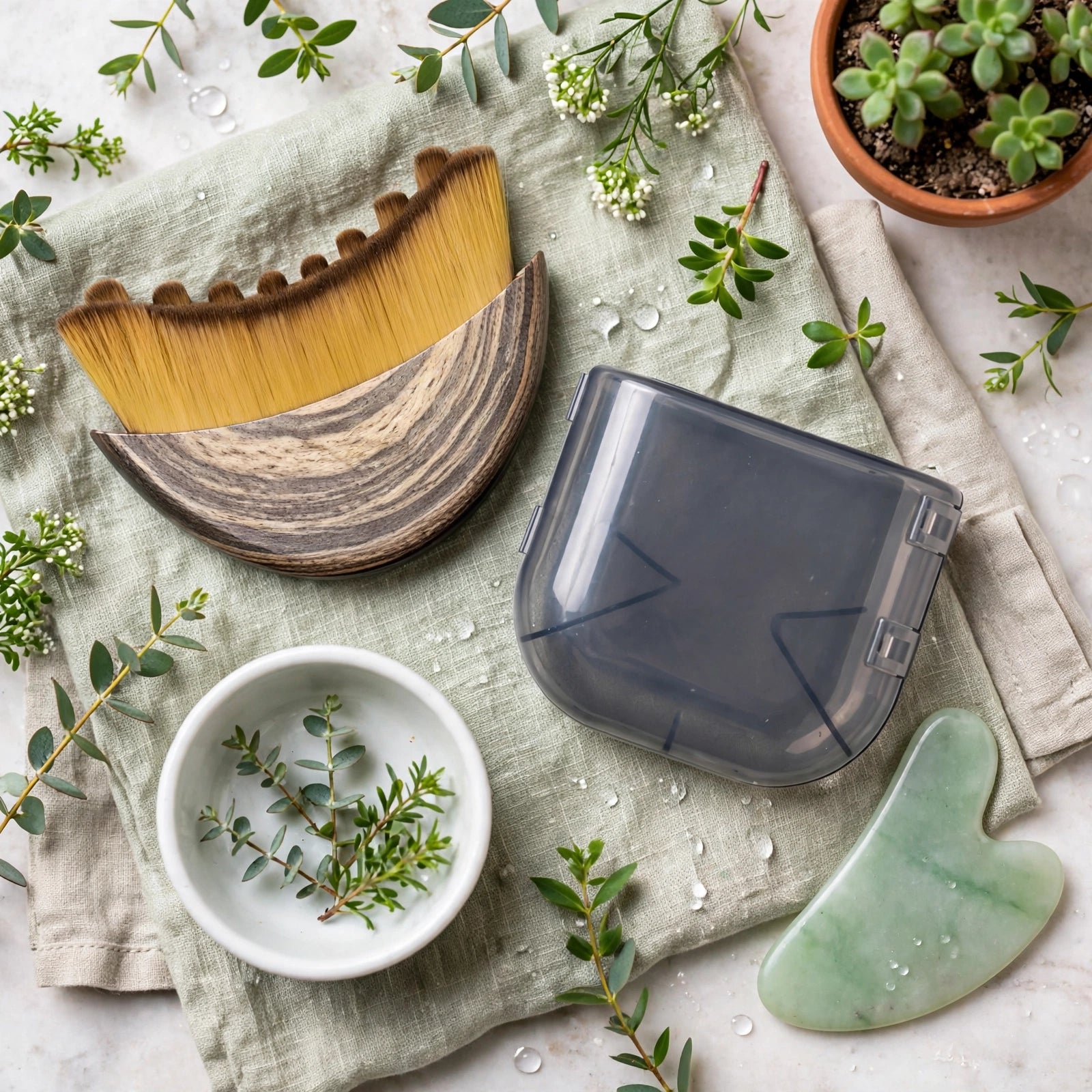 Brosse lymphatique visage