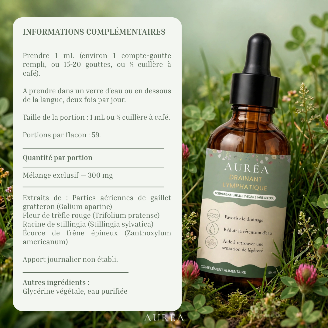 Drainant Lymphatique - Complément naturel aux plantes